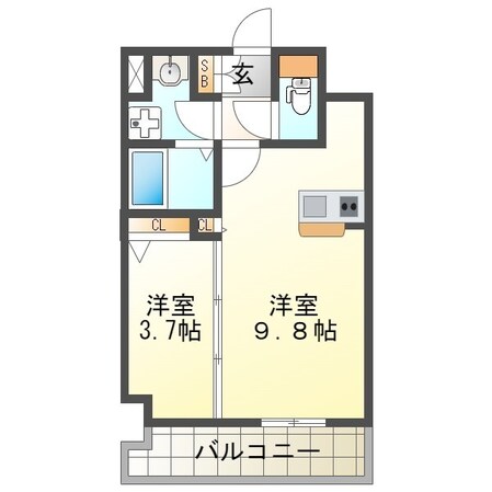 レジデンスｈ忍町の物件間取画像